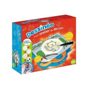cavernedesjouets Dessineo mon atelier dessin pas a pas - j'apprends a dessiner en 4 etapes - pupitre lumineux machine - set jeu creatif enfant 4 ans et + - carte tigre (cavernedesjouets, neuf)