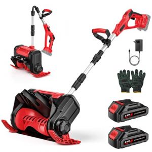 Fraise &agrave; Neige sans Fil, Fraise &agrave; Neige &Eacute;lectrique avec 2&times;2,0Ah Batteries, 1000W Moteur sans Balais, 30 cm Largeur de Travail, 18 cm Hauteur de D&eacute;neigement, 8 m Distance de Projection, &Eacute;cran LED (CALUTOIU STORE S.R.L., neuf)