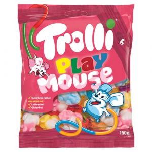 Trolli Play Mouse Lot de 3 bonbons g&eacute;lifi&eacute;s saveur fruits 150 g (✅Abrakado✅, neuf)