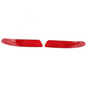 Réflecteur de pare-chocs arrière 1 paire,ABS rouge réflecteur de pare-chocs arrière de voiture 63217158949 63217158950 adapté remplacement pour E70 X5 2007-2013(Left & Right) (efancya, neuf)