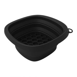 Bol À Lavage Pliable - 24,2 Cm D'évier Portable Silicone Avec Compartiment De Glace | Bol De Piscine De Glace Réutilisable | Spa De Soins De La Peau | Compact Pour Le Rangement De Voyage De Cuisine En (yalidi, neuf)