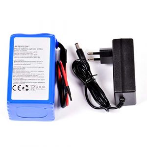 AFTERTECH Pack batterie pile 12 V 20 000 mAh 20 Ah rechargeable au lithium 116 x 65 x 66 mm F2C1 (AFTERTECH®, neuf)