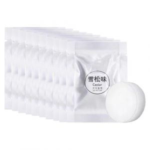 Lonwiner Lot de 10 comprimés d'aromathérapie pour voiture - Recharge de désodorisant naturel pour voiture - Pastilles de thérapie pour voiture (goût de pin des neiges) (WTYLL-EU, neuf)