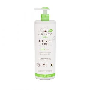 ALPHANOVA bébé Gel Lavant Doux 2-en 1 bébé naturel et Bio - Visage, Corps, Cheveux - Certifié Bio - 400ml (ALPHANOVA SANTE, neuf)