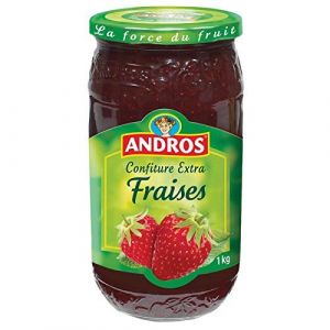 ANDROS - Confiture Extra À La Fraise 1Kg - Lot De 4 - livraison offerte (A TA PORTE, neuf)