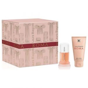 Laura Biagiotti Roma Femme Coffret Cadeau, Eau de Toilette 25 ML et Lait Corps 50 ml, Parfum &eacute;l&eacute;gant (CorpoeCapelli, neuf)