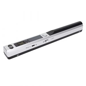 ciciglow Scanner de Documents, 300 600 900DPI A4 Scanner de Poche Portable Stockage de Carte Mémoire Scanner de Reçus pour Documents Photos Magazines(Argent Noir) (Sharainny, neuf)
