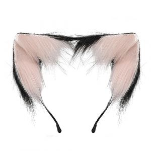 Watreketal Serre Tete,Serre-tête oreilles de renard Cosplay Femme Étudiants Carnavals Personnage Anime Serre-tête Oreille de Chat Serre-tête Peluche Cerceau de Cheveux de Noël (Xuanlang Trading, neuf)