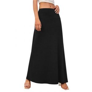 Adigaber Femmes Boh&egrave;me Jupes &eacute;lastique Maxi Jupes Taille Haute Longues Tube Yoga Jupe (ADIGABER, neuf)