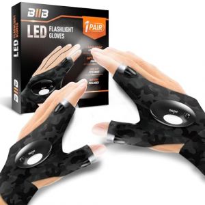 BIIB Cadeaux Homme, Gadget Insolite Utile Gants LED Lumineux, Cadeau Saint Valentin pour Homme, Anniversaire Homme Femme, Idee Cadeau Homme Original Utile, Cadeaux Papa Secret Santa (haixinchen-FR, neuf)