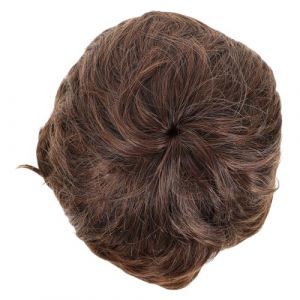 UKCOCO Postiche Homme Courte Brune en Fibre Synth&eacute;tique R&eacute;aliste, Coiffure Rapide et Confortable pour Bureau et &Eacute;v&eacute;nements, Postiche Cosplay &agrave; Cheveux Courts, Accessoire D&eacute;guisement (Fruitscher, neuf)