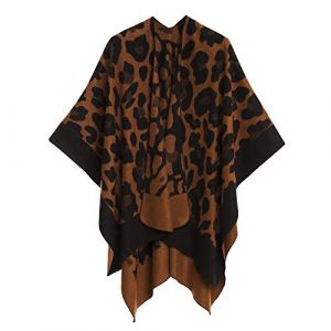 Melifluos Ch&acirc;le Wrap Poncho Ruana Cape Cardigan Chandail Ouvert devant pour l'Automne Hiver (PC09-16) (Don Panuelo, neuf)