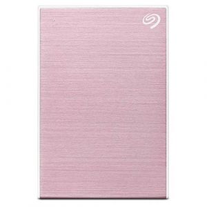 Seagate One Touch 2 To, Disque dur externe HDD &ndash; Or rose, USB 3.0, pour PC portable et Mac, Abonnement de 4 mois &agrave; la formule Adobe Creative Cloud, et services Rescue valables 2 ans (STKB2000405) (SIA ELEKTRIKA, neuf)