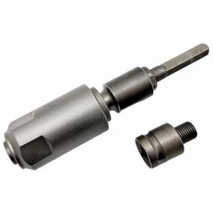 Adaptateur HEX compact 6 pans (10 mm) pour petit mandrin de 13 mm (tournevis sans fil) et 1/2" (visseuse &agrave; percussion) pour SDS Plus, burin HEX 6 pans vers SDS-Plus L : seulement 150 mm (Werkzeughandel-Feldmann, neuf)