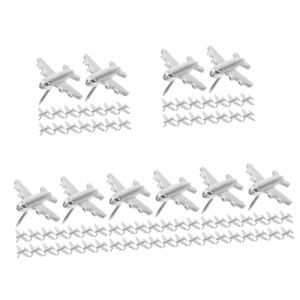 VILLCASE 5 Ensembles Punaises D&eacute;coratives Cr&eacute;atives Pousser des Punaises Punaise Blanche Cl&eacute; Caisse Rangement Caisse De Rangement Petites Punaises Punaises M&eacute;tal Silver Pi&egrave;ces X 5 (Farrar Fae, neuf)