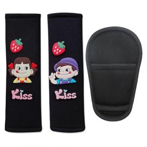 DKDDSSS 3 Pièces Voiture Ceinture de Sécurité, Ceinture Securite Enfant, Protege Ceinture de Securite, Protege Ceinture Voiture, Protection Ceinture de Sécurité, Protege Ceinture Voiture Enfant, Noir (DKDDSSS, neuf)