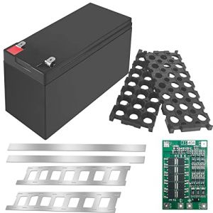 XBERSTAR Support de batterie 18650, 12 V 3S 7P Li-ion pour batterie Powerwall 18650 avec bande en nickel BMS (boîte noire, bande de nickel et BMS) (DoneWay, neuf)