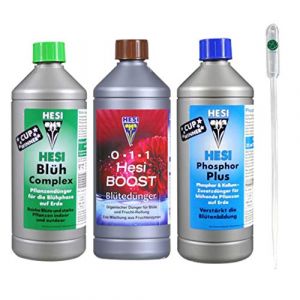 Hesi Boost (1 l de boost, 1 L de complexe floraison et 1 L de phosphore). (GROWSHOP EU, neuf)