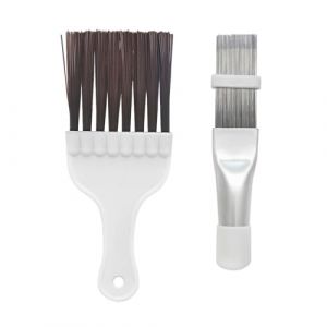 OHREN 2 pièces Peigne de Nettoyage pour Condensateur, Peigne à Ailettes pour Climatiseur, Brosse de Nettoyage en Acier Inoxydable, Outil de Réparation pour Évaporateur et Radiateur, d'Aileron (whyqiqi, neuf)