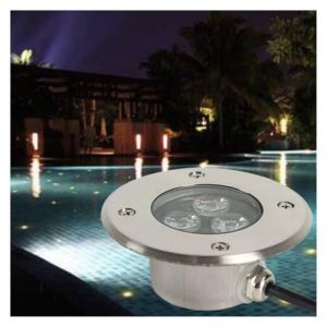 OrbitCob® Spot Projecteur LED Submersible 3W Ultra-Mince IP68 Étanche 12V/24V Acier Inoxydable 304 pour Mur de Piscine, Fontaine, Éclairage Extérieur(Blanc Chaud 3000K,24V) (AMZFR-OrbitCob®, neuf)
