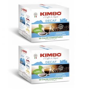 Kimbo Dosettes compostables décaféiné - 100 dosettes (ROCARD, neuf)