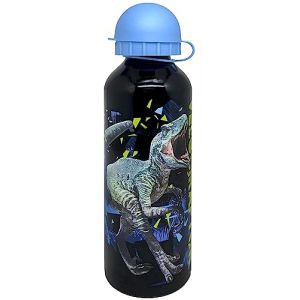 Julian Ross Dinosaure Velociraptor Gourde en aluminium, 500 millilitres, enfants, durable, sans BPA, bouteille d'eau d'école avec bec rétractable (clondo, neuf)