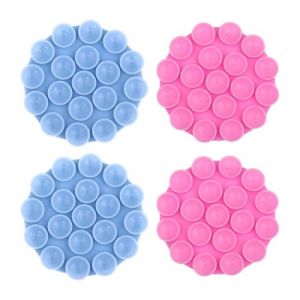 YSJCHEBS Lot De 4 Ventouses Rondes pour T&eacute;l&eacute;phone Portable, Support De T&eacute;l&eacute;phone Portable en Silicone, Ventouses pour Support De T&eacute;l&eacute;phone Portable, Ventouses Multifonctions (BALOG KITTY LTD, neuf)