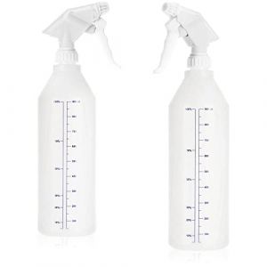 com-four&reg; 2x flacon pulv&eacute;risateur avec &eacute;chelle - pulv&eacute;risateur &agrave; pompe &agrave; eau avec filetage 28/400 pour la maison, le jardin, l'atelier - flacon pulv&eacute;risateur avec buse r&eacute;glable - 900ml (PE) (COM-FOUR  Vertriebs GmbH, neuf)