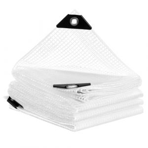 WOLTU Bâche de Protection Imperméable 3x6 m, Bâche Transparente en 140g/m² PE avec Œillets en Métal Antiroullie, Étanche Indéchirable Anti-UV pour Mobilier de Jardin Trampoline (WOLTU GmbH, neuf)