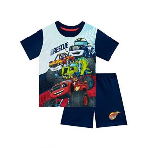 Blaze est le Monster Machine - Ensemble De Pyjamas - Blaze & The Monster Machines - Garçon - Bleu - 4-5 Ans (Character FR, neuf)