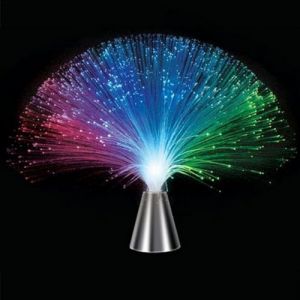 Lampe &Agrave; Fibre Optique, Veilleuse &Agrave; Fibre Optique &Agrave; 7 Couleu Lumi&egrave;re, Changeant De Couleur, Lanterne LED Color&eacute;e En Fibre Optique, Lampe D'humeur Fantaisie Pour Salon, Bar D&eacute;coration De F&ecirc;te De Vacan (Currentiz, neuf)