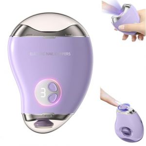 EEYZD Coupe-ongles électrique automatique 2 en 1,coupe-ongles rechargeable USB,extracteur poussière d'ongles,avec rangement pinces ongles pour soignants,enfants,personnes âgées,adultes,Violet (Kitchen Goods Boutique, neuf)