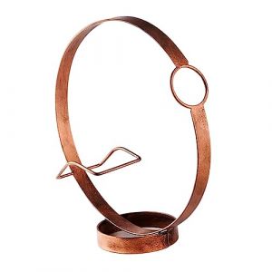 JISADER Porte-Bouteille en M&eacute;tal,Casier &agrave; Vin,&Eacute;tag&egrave;re &agrave; Vin,Porte-Bouteilles de Vin Moderne,Support pour Bouteille de Vin,Range Bouteilles pour Cuisine,D&eacute;coration de La Maison,24.5x9.5x26.5cm (JIAPpin, neuf)