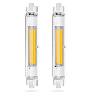 Ampoule LED R7S 118mm 30W Dimmable, Blanc Naturel 4000K, CRI 80+, &Eacute;quivalent Lampe Halog&egrave;ne J118 300W, Angle de Faisceau 360&deg;, 3000LM Ampoule 118mm R7S COB LED Lampe pour Applique Murale Lampadaire (duyonguk, neuf)