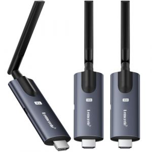 Lemorele Transmetteur HDMI sans Fil avec 2 récepteurs, 1080P, supporte 1 TX pour 4 RX Max. Diffusion vidéo de PC, caméra, Box TV vers HDTV, Moniteur, projecteur (Pingfanzhilu, neuf)