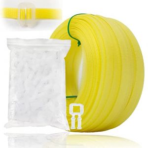 Kit de cerclage manuel avec kit de cerclage (100 m de bande de cerclage en polypropylène + 100 pinces en plastique) (ANMAS POWER, neuf)