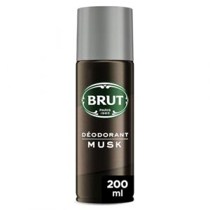 BRUT – Spray Déodorant Homme Fraîcheur Longue Durée, Parfum Musqué Intense (200mL) - Le Lot De 4 (Franc shopping, neuf)