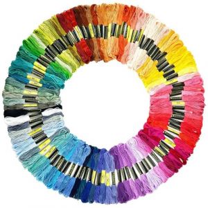 100 Couleurs Fils Bracelet Br&eacute;silien, 5m Fil Coton Broderie Kit, Fil a Broder, Kit De Fils &agrave; Broder, Fournitures de Loisirs Cr&eacute;atifs, pour Broderies, Point de Croix, DIY (mingshaogongisnngh64, neuf)