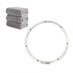 Plateau tournant robuste en acier inoxydable Lazy Susan - Roulement à billes à pression - Roulement à billes rotatif - Table à manger ronde - Plateau rotatif lisse pour écrans de salon de service (1, (maidha store, neuf)