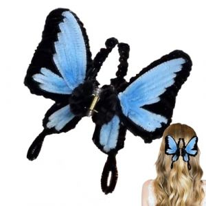 Pince &agrave; cheveux : accessoire de coiffure antid&eacute;rapant en forme, grande prise en main durable pour &eacute;pais et fin, support pour le r&eacute;tro pour une utilisation en toute s&eacute;curit&eacute; (JinForge, neuf)