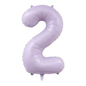 Alaoo Foil Ballons,Numéro 2 Ballons Fête Grands 40pouces,Ballon Anniversaire Pour Femmes Filles Enfants Pour Décoration Fête à Thème Violet Remise Diplôme Baby Shower Célébrations Mariage (Liangxian, neuf)