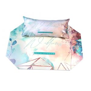 HONITANO Coussin de Manucure Octogonal 1 Lot Tapis Doux Accessoire Nail Art Confortable et Élégant pour Salons de Manucure Protection de Coiffeuse (LUWELI, neuf)