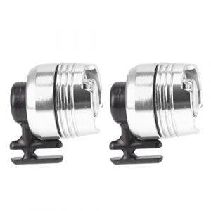 Lumières pour Crocs, 2 Pièces Phares Lampes de Poche Fixation pour Crocks, Chaussures étanches IPX5 Phare en Alliage D'aluminium Accessoires de Charme pour Enfants Adultes Crocs (Argent) (Liteerpu, neuf)