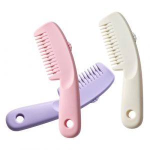 Didiseaon Peigne &agrave; Effiler 3 Pi&egrave;ces Parme Rose Clair et Blanc &ndash; Ensemble d'Outils de Coiffure Multifonctionnels Peigne de Pr&eacute;cision et Rasoir &ndash; Adapt&eacute; &agrave; Tous Types de Cheveux Usage (Merkowski, neuf)