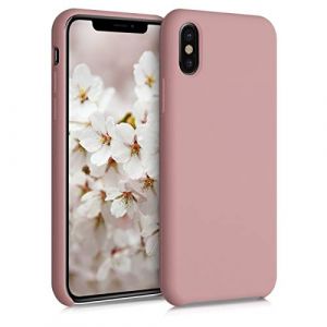 kwmobile Housse Compatible avec Apple iPhone X Coque - Housse de téléphone Protection Souple en TPU Silicone - Rose d'hiver (SX-Commerce, neuf)