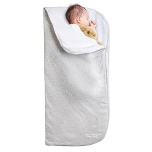 MIMUSELINA Nid d'ange Bebe Cosy Hiver 2 en 1 - Couverture Emmaillotage Bebe avec Fermeture Éclair Transformable en Grand Couverture Bebe - Ideal comme Sac de Couchage Bebe pour Lit Bébé ou Poussette (Baby Mimuselina SL, neuf)