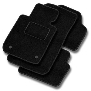 MOTOS tapis voiture en velours standard destiné à Nissan Micra III 2003-2011 - Standard, Tissé, Noir - Découvrez un nouveau confort de conduite avec un jeu de tapis de sol voiture en velours pour votr (MOTOS EU, neuf)