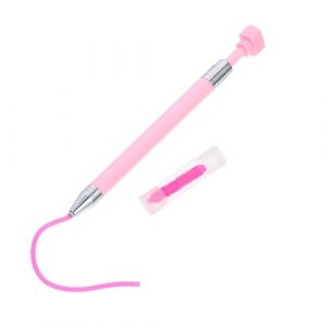 Gatuida Stylo de Forage Rotatif pour Peinture Diamant et Nail Art Stylo Point de Diamant Rechargeable avec Cire Douce Rose Outil Pratique pour D&eacute;coration Ongles (Brandon Zou, neuf)