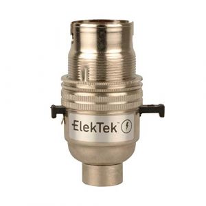 Elektek Douille &eacute;lectrique B22 avec bague pour abat-jour et base &agrave; visser (Buy It Better Limited, neuf)