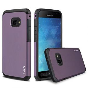 J&D Compatible pour Coque Samsung Galaxy Xcover 4/Samsung Galaxy Xcover 4S, [ArmorBox] [Double Couche] Coque de Protection Robuste Antichoc et Hybride pour Galaxy Xcover 4 - Violet (J&D Tech FR, neuf)
